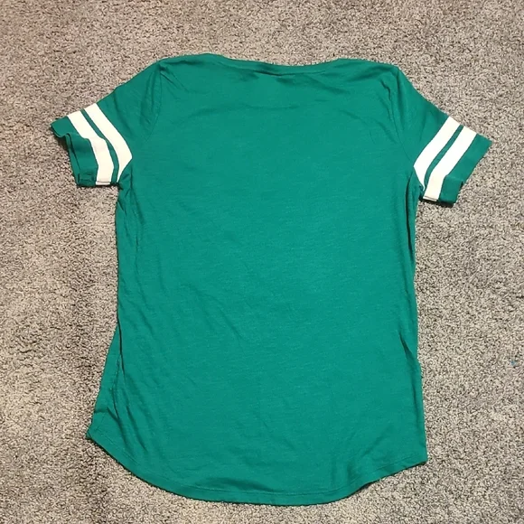 PINK Victoria's Secret Green Holiday Tee - Picture 5 of 6